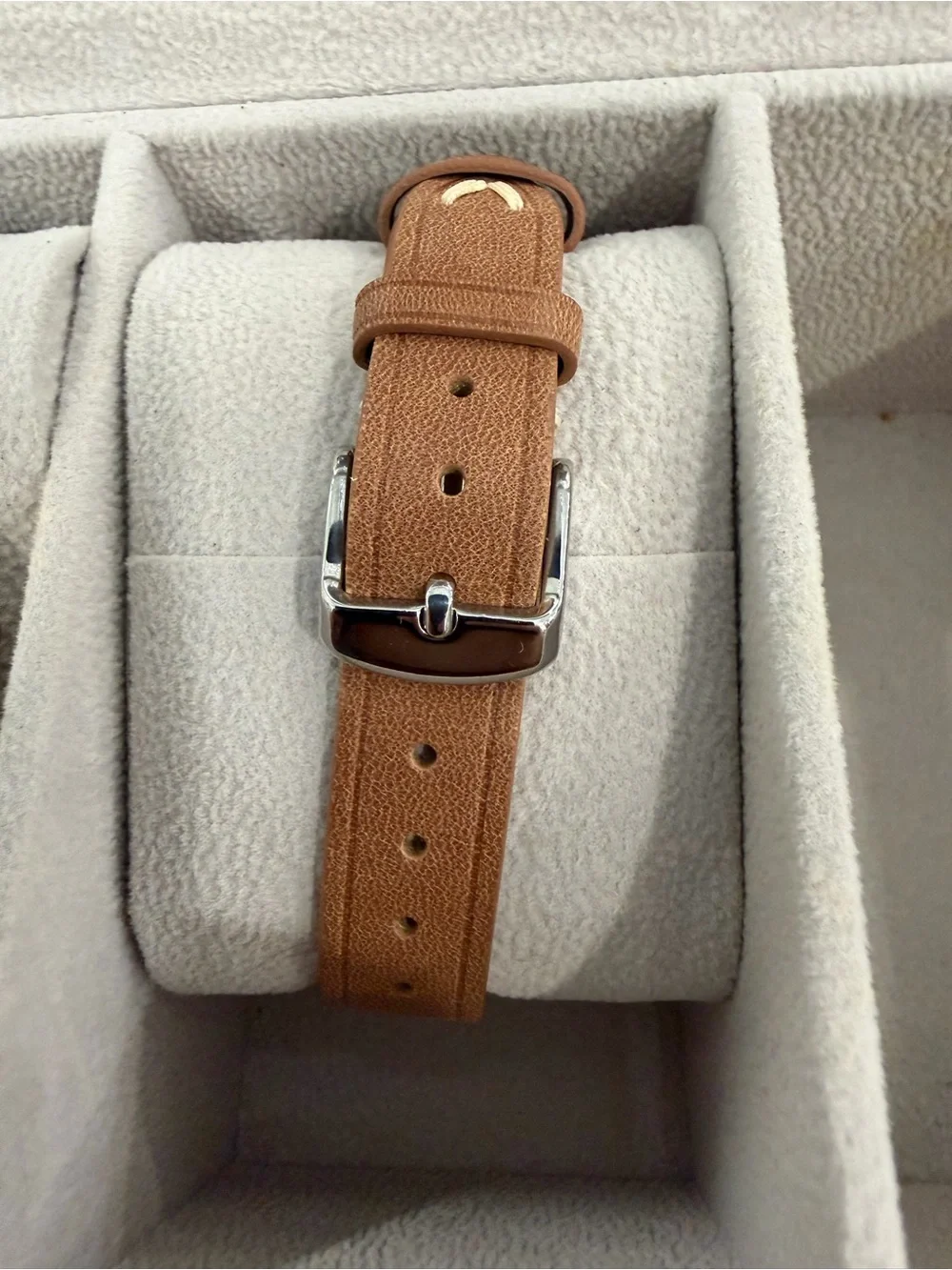 Pulsar Gold-Tone Case with Brown Leather Strap Men's Watch